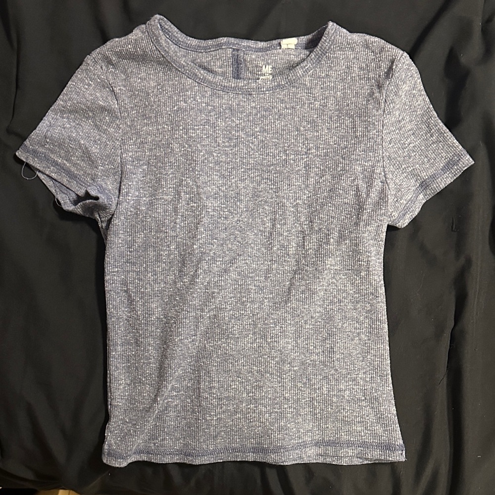 Me to We Blue Short Sleeve Top
